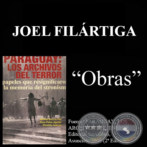 EL ARTE EN LOS TIEMPOS DE STROESSNER - Obras de JOEL FILRTIGA